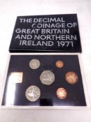 A 1971 Decimal coins of Great Britain and Northern Ireland coin set