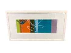 Bridget Jones : flower head, artist proof, signed in pencil, 44 cm x 17 cm, framed.