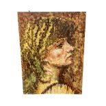 Contemporary School : Portrait of a lady, oil on board, 90 cm x 121 cm.