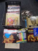 A crate of vinyl LP's to include movie soundtracks, compilations,