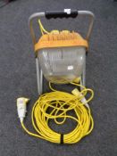 A 110 volt site light with extension lead