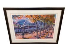 After John Coatsworth : Autumn on the River Tyne, Artist Proof, signed in pencil, 60 cm x 87 cm,