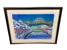 After John Coatsworth : Tyneside in Winter, Artist Proof, signed in pencil, 88 cmx 64 cm.