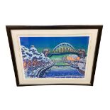 After John Coatsworth : Tyneside in Winter, Artist Proof, signed in pencil, 88 cmx 64 cm.