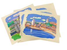 John Coatsworth : Ten original watercolour sketch drawings,