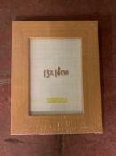 Nineteen Xenos beech wood photo frames, 13 cm x 18 cm, all brand new and still wrapped.