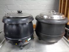 Two electric soup kettles