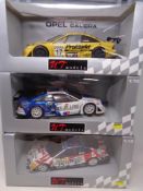 Three UT Models racing collection 1:18 die cast cars - Opel Calibra