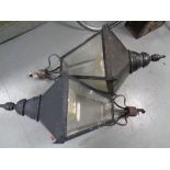 A pair of Victorian style Urbis lantern lights