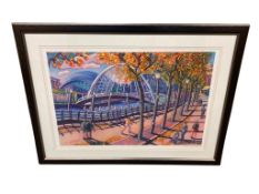 After John Coatsworth : Autumn on the River Tyne, Artist Proof, signed in pencil, 60 cm x 87 cm,