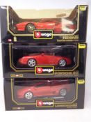 Two Burago Diamonds 1:18 die cast cars - Lamborghini Diablo 1990,