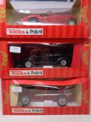 Three Tonka Polistil 1:16 die cast vehicles - MG Twin Cam,