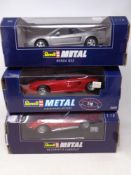 Three Revell 1:18 die cast cars - Honda MSX,