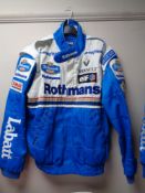 A Williams Reynault Official Licensed Product driver's jacket