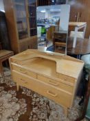 An G-plan E Gomme dressing table fitted with five drawers