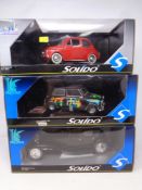 Two Solido Prestige 1:18 die cast cars - Mini Cooper S 1964,