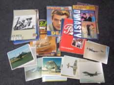 A collection of music, tv and movie star 80's and 90's calendars, Culture Club, Marilyn Monroe,