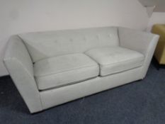 A contemporary bed settee in beige fabric (Af)