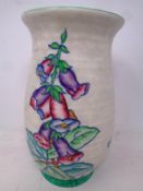 A Crown Ducal Charlotte Rhead designed vase, pattern 4953, height 21.