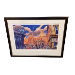 After John Coatsworth : Evening Sun, Grey's Monument, Artist Proof, signed in pencil,