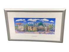 John Coatsworth : Heart of The North, watercolour, signed, dated 2007, 66 cm x 28 cm, framed.