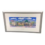 John Coatsworth : Heart of The North, watercolour, signed, dated 2007, 66 cm x 28 cm, framed.