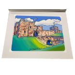 John Coatsworth : Carlisle Castle, watercolour, 40 cm x 30 cm,