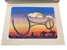 John Coatsworth : Middlesbrough Sculpture, watercolour, 40 cm x 30 cm, signed and dated 2013.