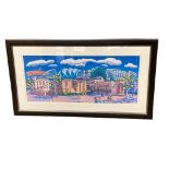 After John Coatsworth : Heart of the North, Newcastle upon Tyne, colour print, 36 cm x 83 cm,