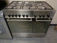 A Delonghi stainless steel six burner range cooker