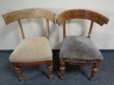 Two antique elbow chairs