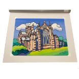 John Coatsworth : Carlisle Cathedral, watercolour, 40 cm x 30 cm, signed and dated 2013.