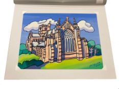 John Coatsworth : Carlisle Cathedral, watercolour, 40 cm x 30 cm, signed and dated 2013.