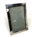 A silver photo frame,