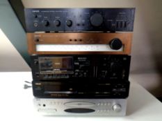 A Nikko integrated stereo amplifier NA-590, Nikko stereo tuner NT 790,