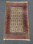 An Afghan rug,