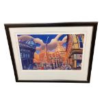 After John Coatsworth : Evening Sun, Grey's Monument, Artist Proof, signed in pencil,