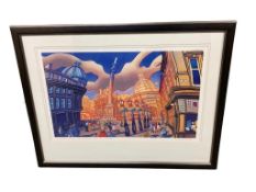 After John Coatsworth : Evening Sun, Grey's Monument, Artist Proof, signed in pencil,