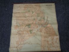 A 20th century pull down map of Copenhagen in 1929 by G. E. C.
