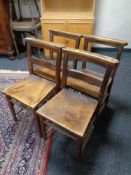 A set of 38 oak early 20th century church chairs (38)