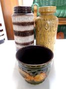 Two West German vases,