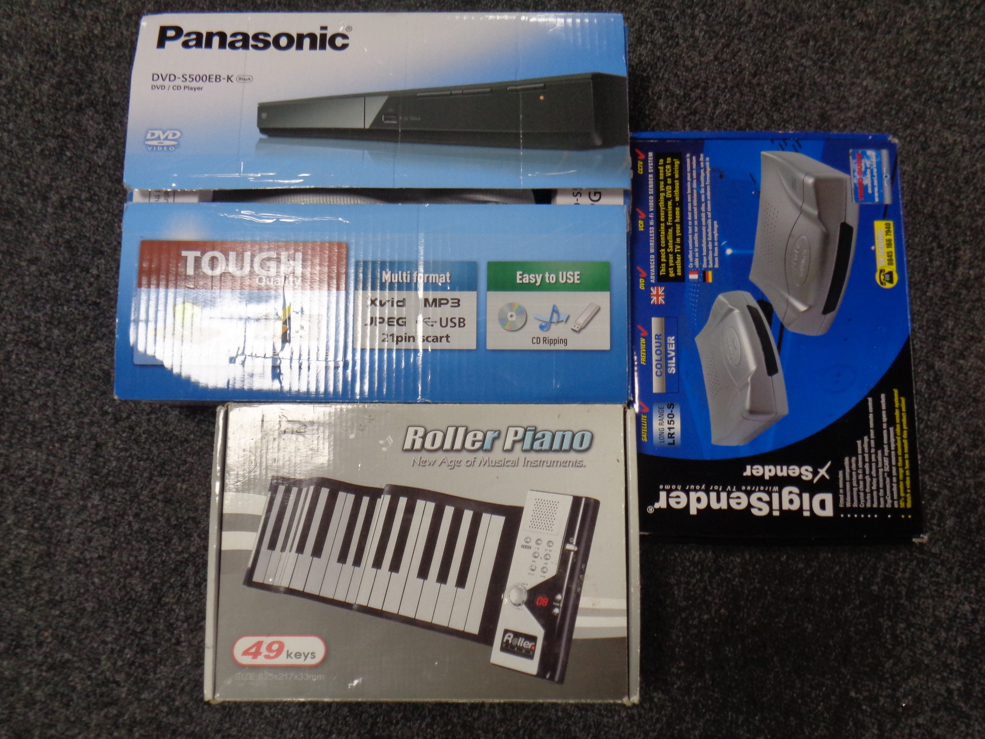 A box of Panasonic dvd player,