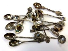 Assorted silver and other spoons