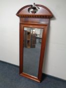A 19th century mahogany hall mirror