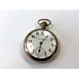 A gold plated Hamilton Watch Co Lancaster pocket watch numbered 454624,