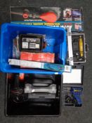 Two crates containing precision tool, pottery tool kit,