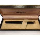 A boxed Shaeffer fountain pen with 14ct nib