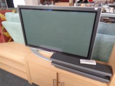 A Samsung 42 inch Plasma TV, speakers, lead,