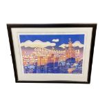 After John Coatsworth : Winter Sun Newcastle upon Tyne, Artist Proof, signed in pencil,