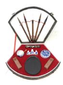 A cased Chinese calligraphy set